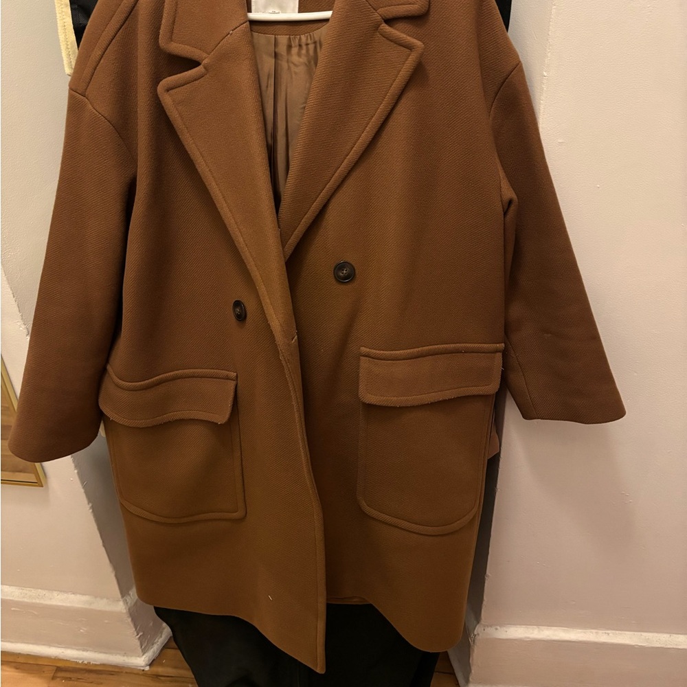 Madewell. Most beautiful tobacco wool coat.